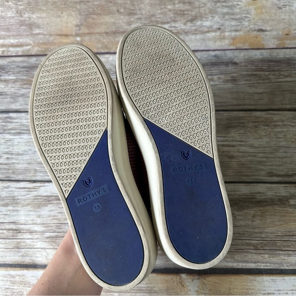 Rothy’s Tangerine Triple Stitch Slip On Sneakers Shoes 7.5 - Picture 3 of 11